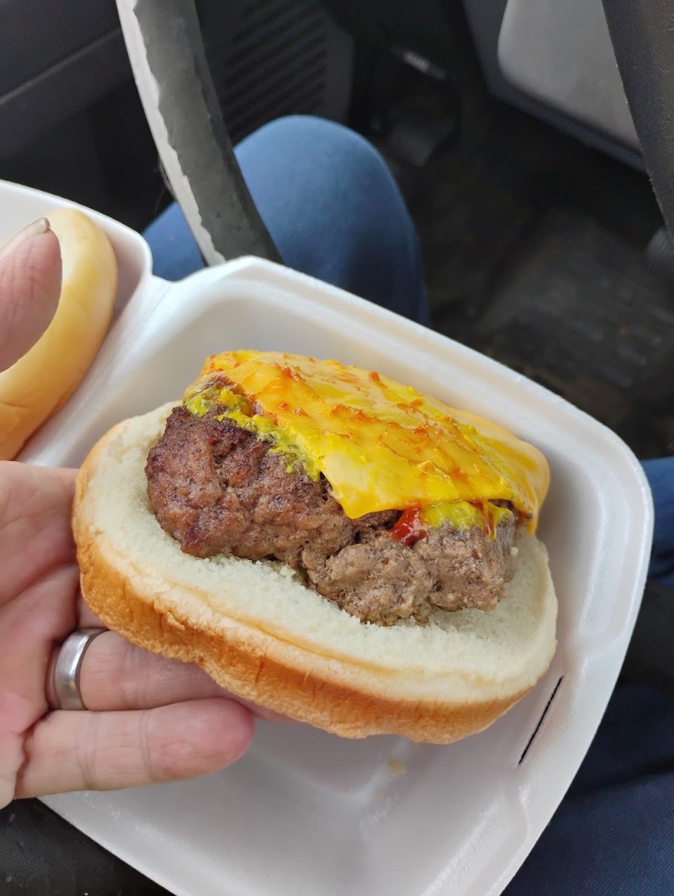 Close-up of a prepared lunch plate.
